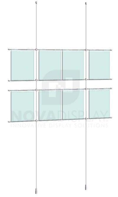 KHPI-004_Hook-on-Poster-Holder-Display-Kit-cable-suspended-hooked-on-horizontal-rods