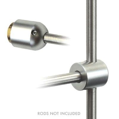 FIXING WITH ROD SUPPORT SINGLE FOR 6mm (1/4") DIA. RODS