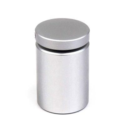 1″ Dia. x 1-1/2″ Aluminum Sign Support (3-Part Standoff with M6 Stud-Cap)