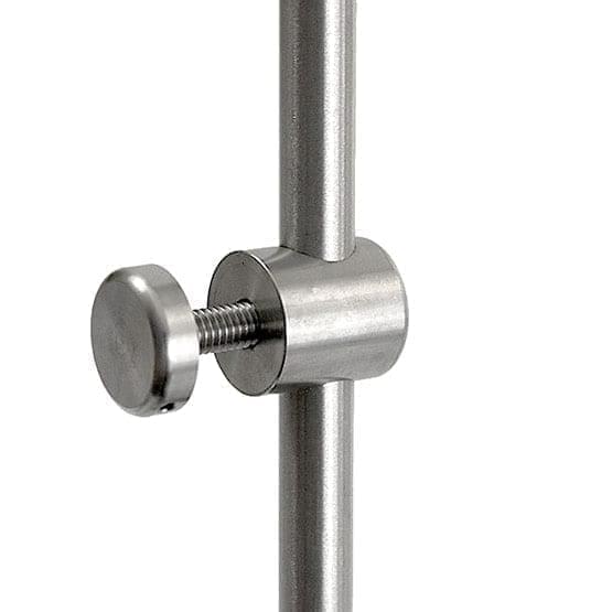 Support with M6 Stud-Cap Single-Sided for Panels with Holes – Non-Removable (#304 Stainless Steel)