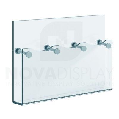 Acrylic Literature/Brochure Holder – Treble Pocket. Insert Size: 3.5"W x 8.5"H Tri-Fold