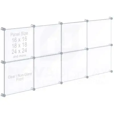 Acrylic Collage Frame with Butted Graphic Panels / Display Kit #KASP-046