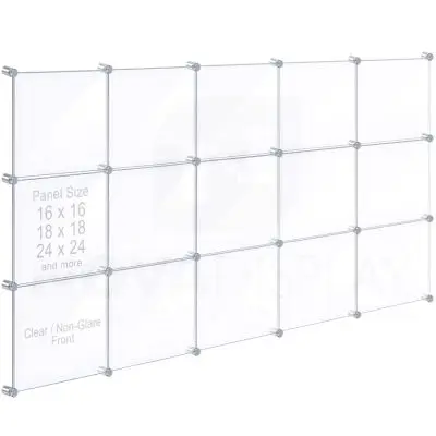 Acrylic Collage Frame with Butted Graphic Panels / Display Kit #KASP-049