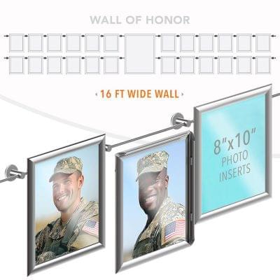 DC2602 Recognition Wall Display / Wall Display Idea Concept / Wall of Honor Display