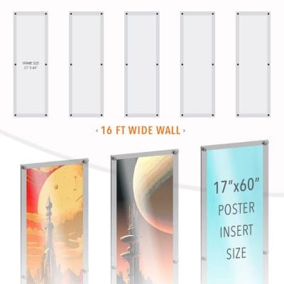 DC2501 Large Poster Wall Display / Wall Display Idea Concept