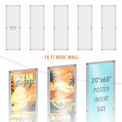 DC2505 Large Poster Wall Display / Wall Display Idea Concept